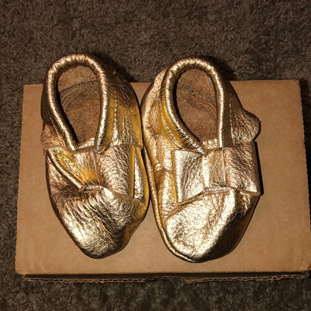 Authentic leather baby Moccasins HAND MADE